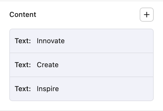 Content Repeater control in the Scrolling Marquee sidebar