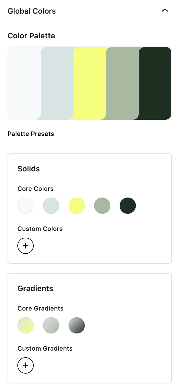 Nectarblocks Global colors