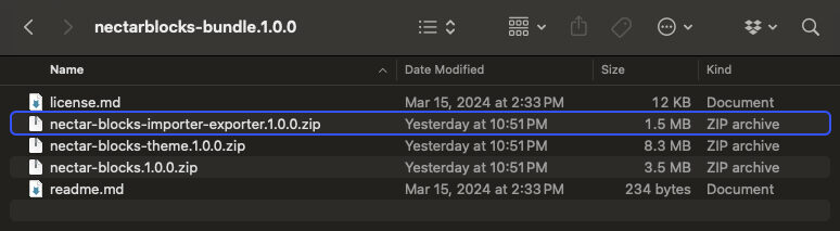 Nectarblocks Importer/Exporter Upload Plugin